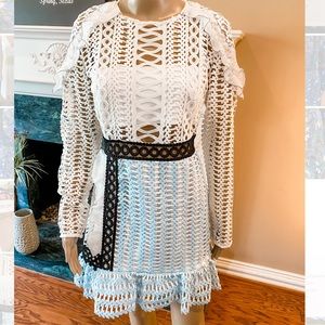 Self-Portrait contemporary lace cocktail dress